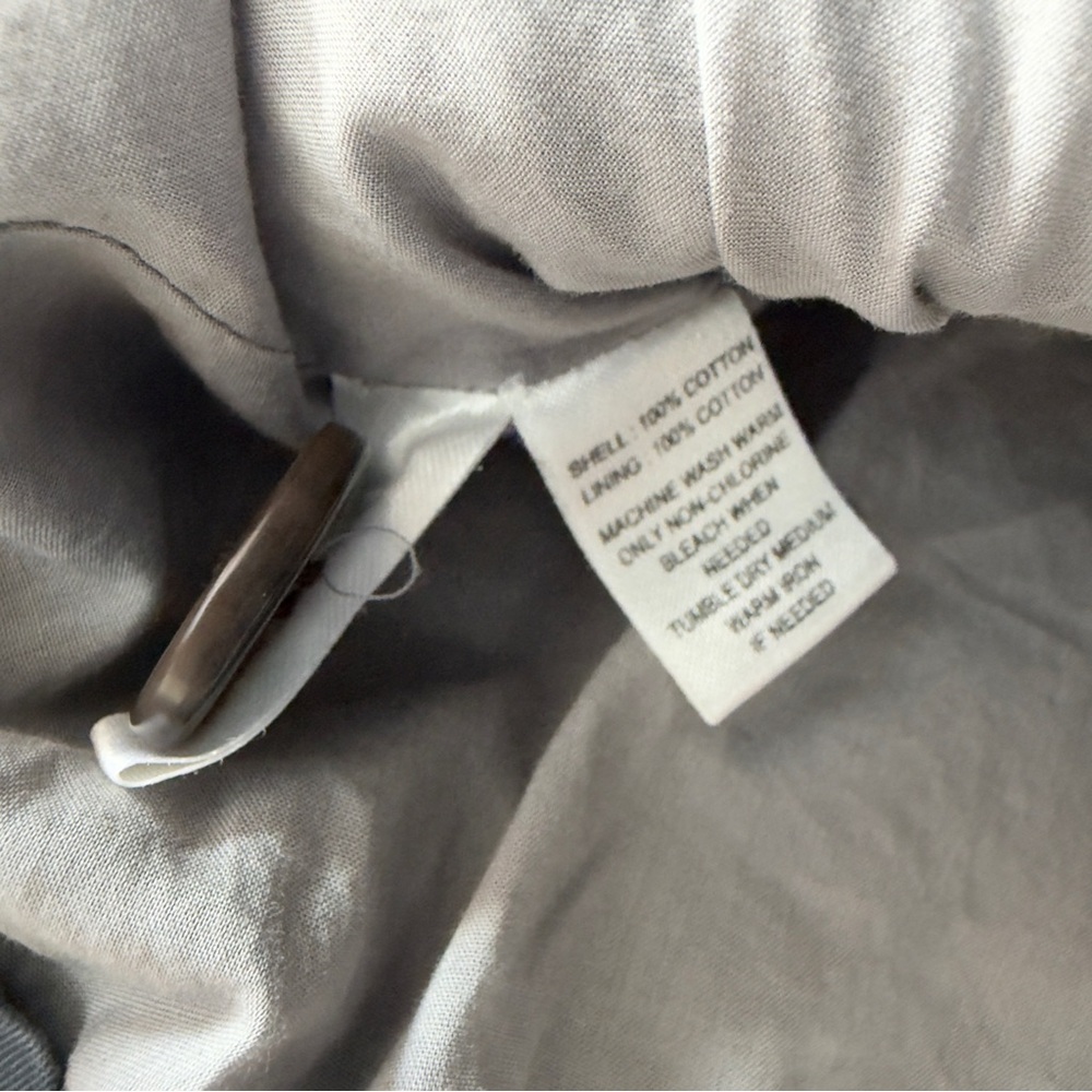 Loft Slate Gray Ruffle-Hem Two-Button Blazer - image 4